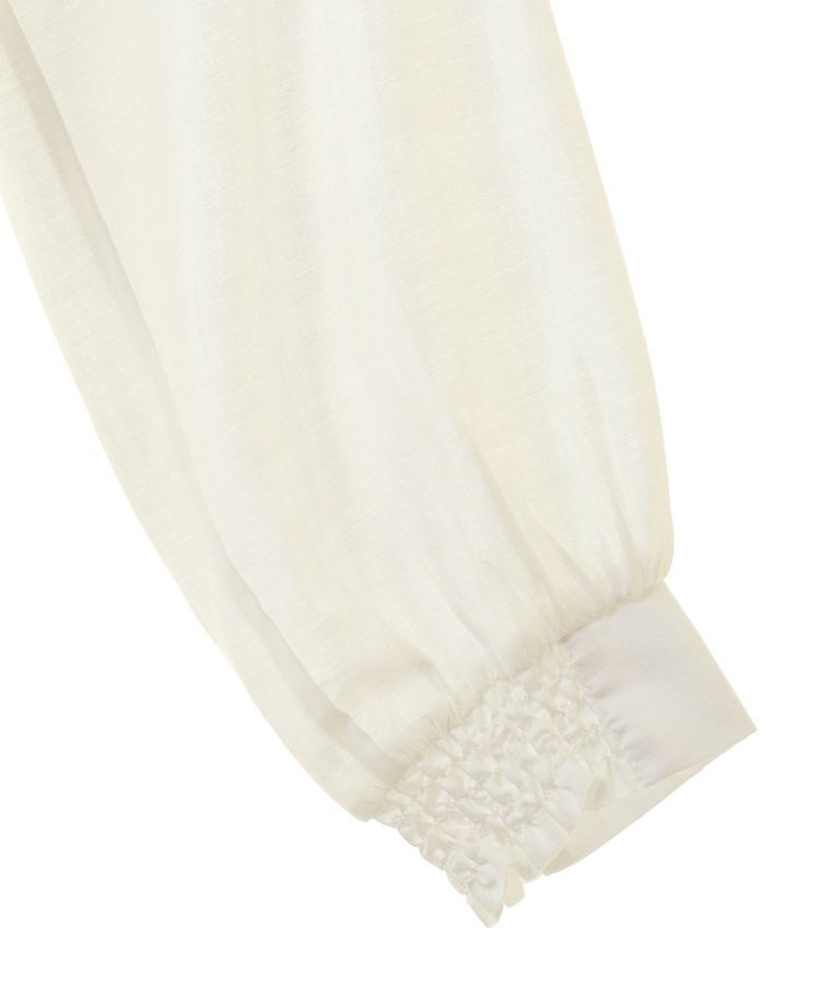 YECCA VECCA「スタンドカラーシアーリボンブラウス」|シャツ・ブラウス|