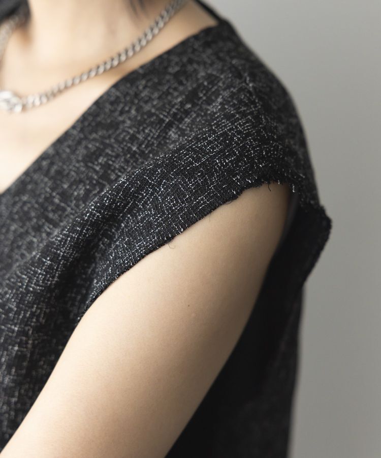 GARAGE OF GOOD CLOTHING「ツイードギャザーベスト」|ベスト・ジレ|