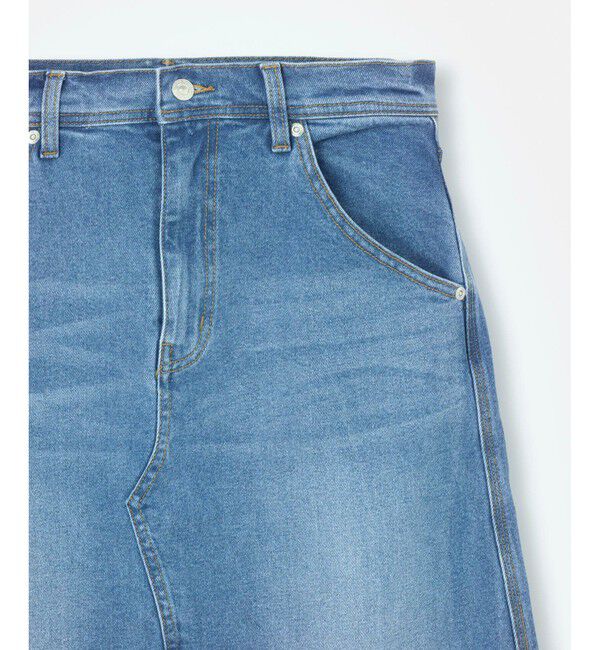 allureville「カットオフAラインデニムスカート」|スカート|