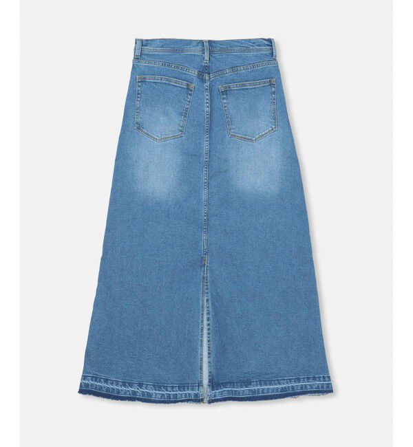 allureville「カットオフAラインデニムスカート」|スカート|