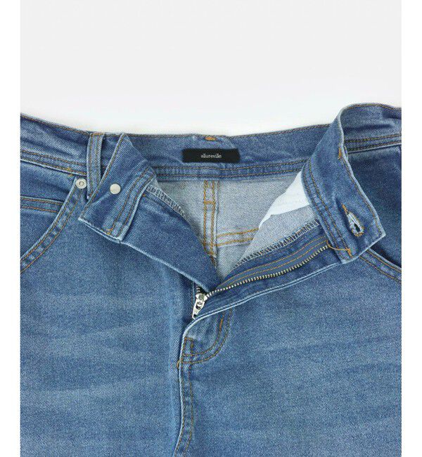 allureville「カットオフAラインデニムスカート」|スカート|