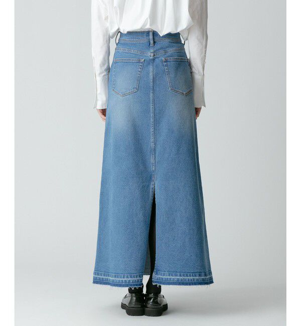 allureville「カットオフAラインデニムスカート」|スカート|