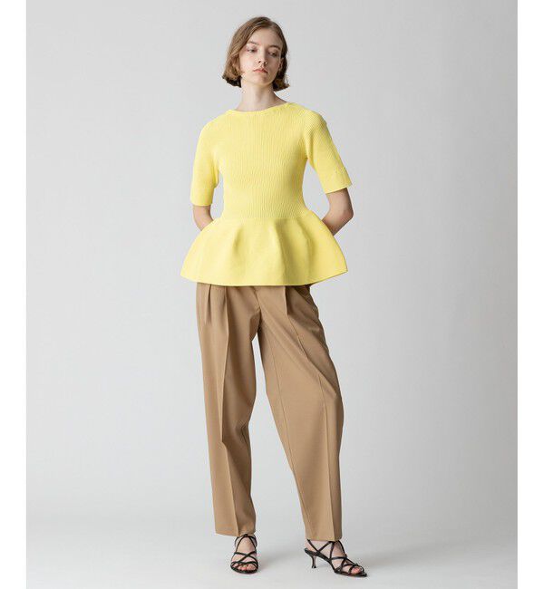 allureville「ドライツイルオーバルラインパンツ」|チノ|