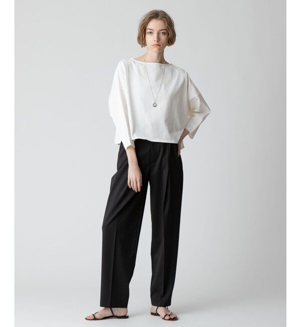 allureville「ドライツイルオーバルラインパンツ」|チノ|