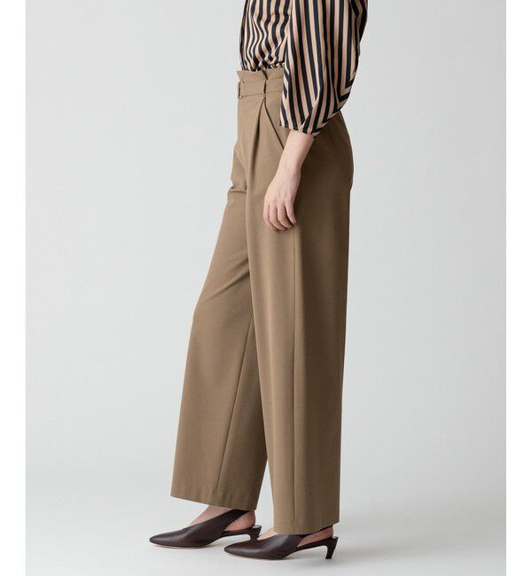 allureville「ストレッチヨークレスパンツ」|チノ|