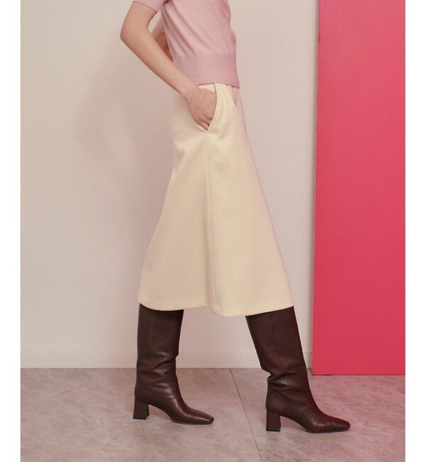 LOULOU WILLOUGHBY「【LOULOU WILLOUGHBY】ウール混ダブルクロススカート」|スカート|