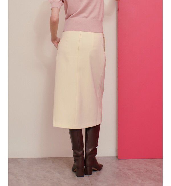 LOULOU WILLOUGHBY「【LOULOU WILLOUGHBY】ウール混ダブルクロススカート」|スカート|