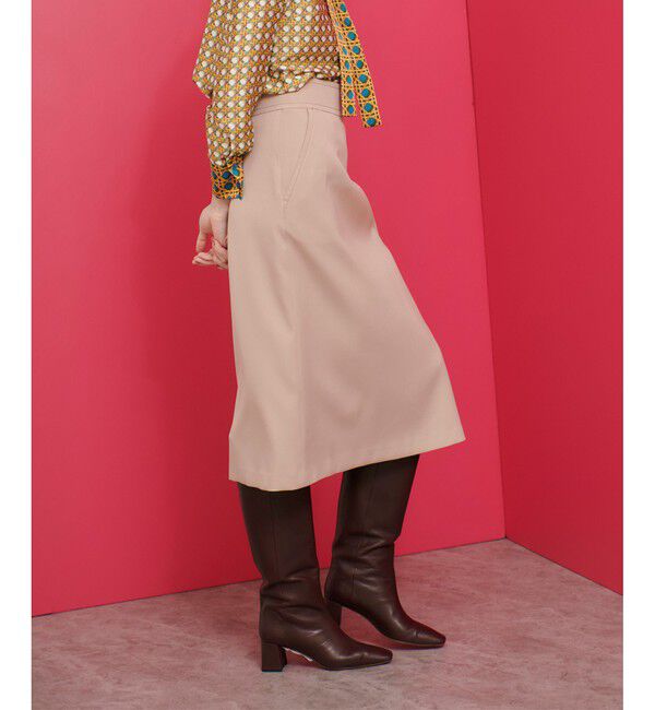 LOULOU WILLOUGHBY「【LOULOU WILLOUGHBY】ウール混ダブルクロススカート」|スカート|