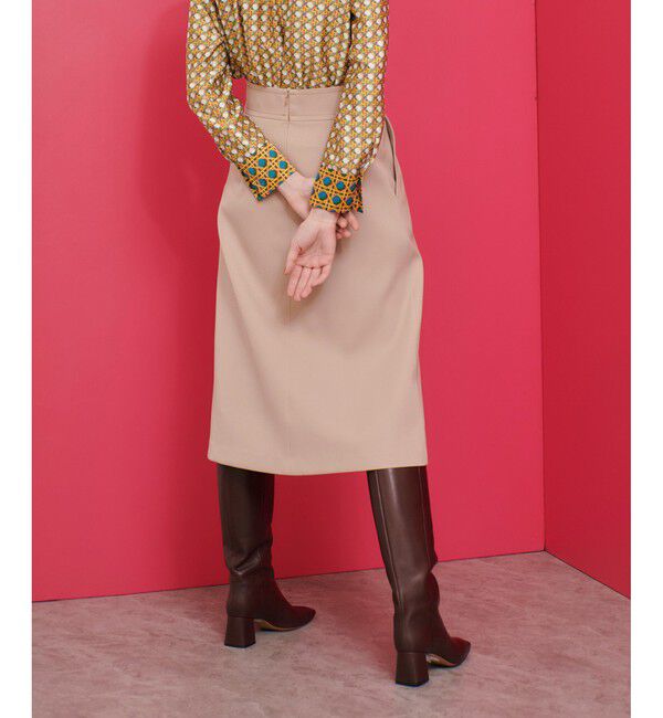 LOULOU WILLOUGHBY「【LOULOU WILLOUGHBY】ウール混ダブルクロススカート」|スカート|