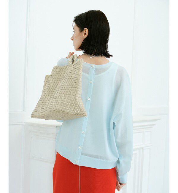 allureville「スポンディッシュシアー2WAYプルオーバー」|ニット・セーター|