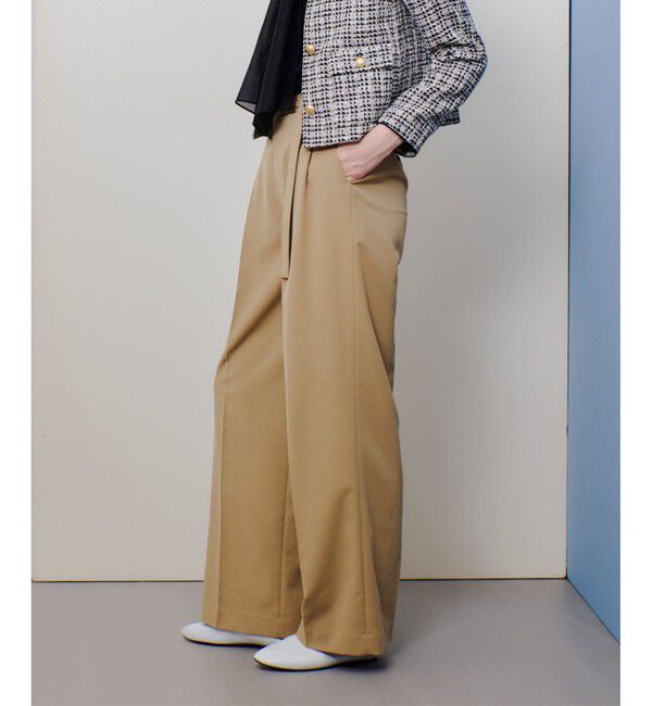 allureville「CRISPYカルゼタックパンツ」|チノ|