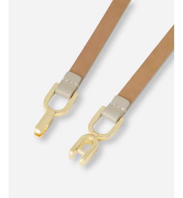 allureville「◇クロスパーツ細ベルト」|ベルト|