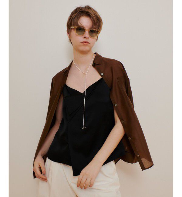 allureville「ナチュラルオーガンジーシャツブラウス」|シャツ・ブラウス|