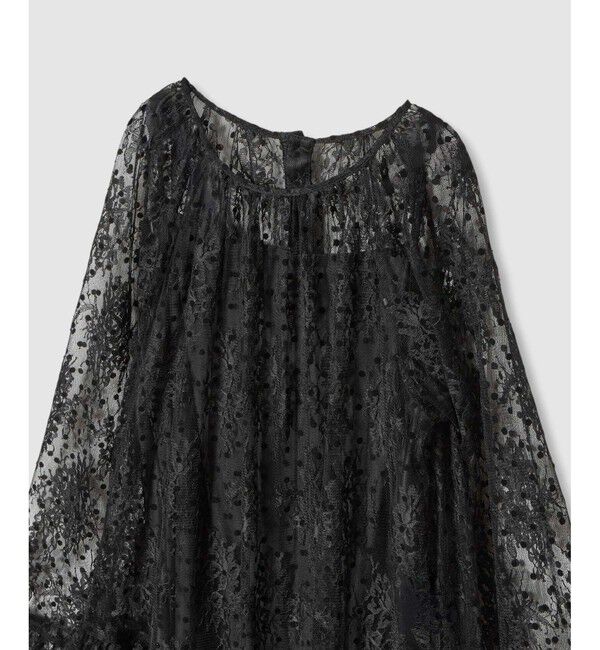 LOULOU WILLOUGHBY「【LOULOU WILLOUGHBY】フロッキードットレースワンピース」|ワンピース|