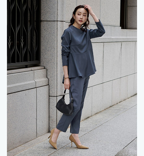 ur's「スティックパンツ」|スラックス|ネイビー