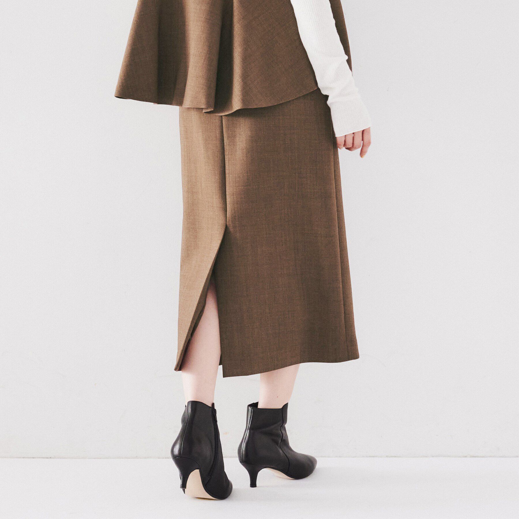 UNTITLED「【セットアップ可/ストレッチ】ベルトデザインタイトスカート」|スカート|