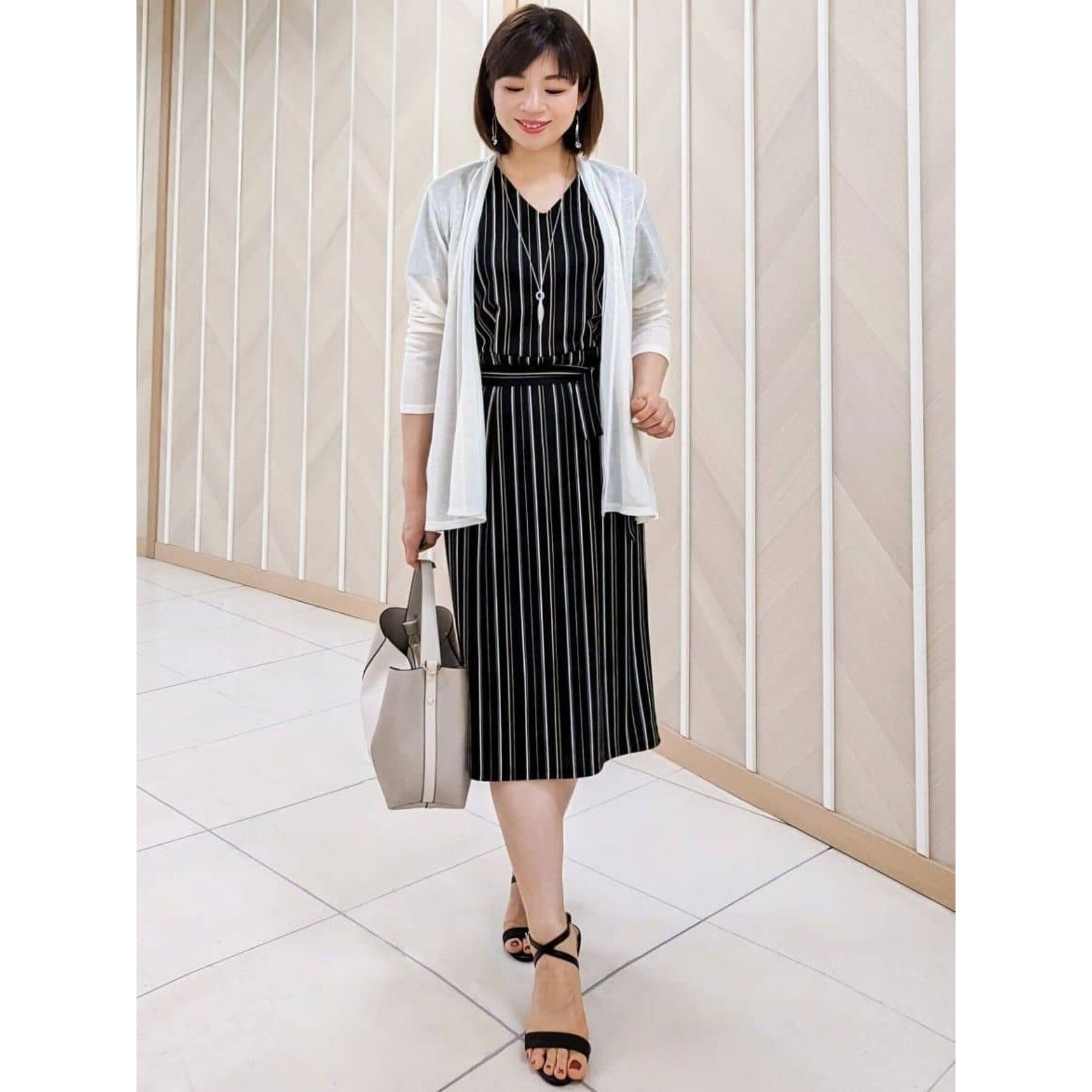 COUP DE CHANCE「【日本製/洗える】着流しジャージカーディガン」|カーディガン|