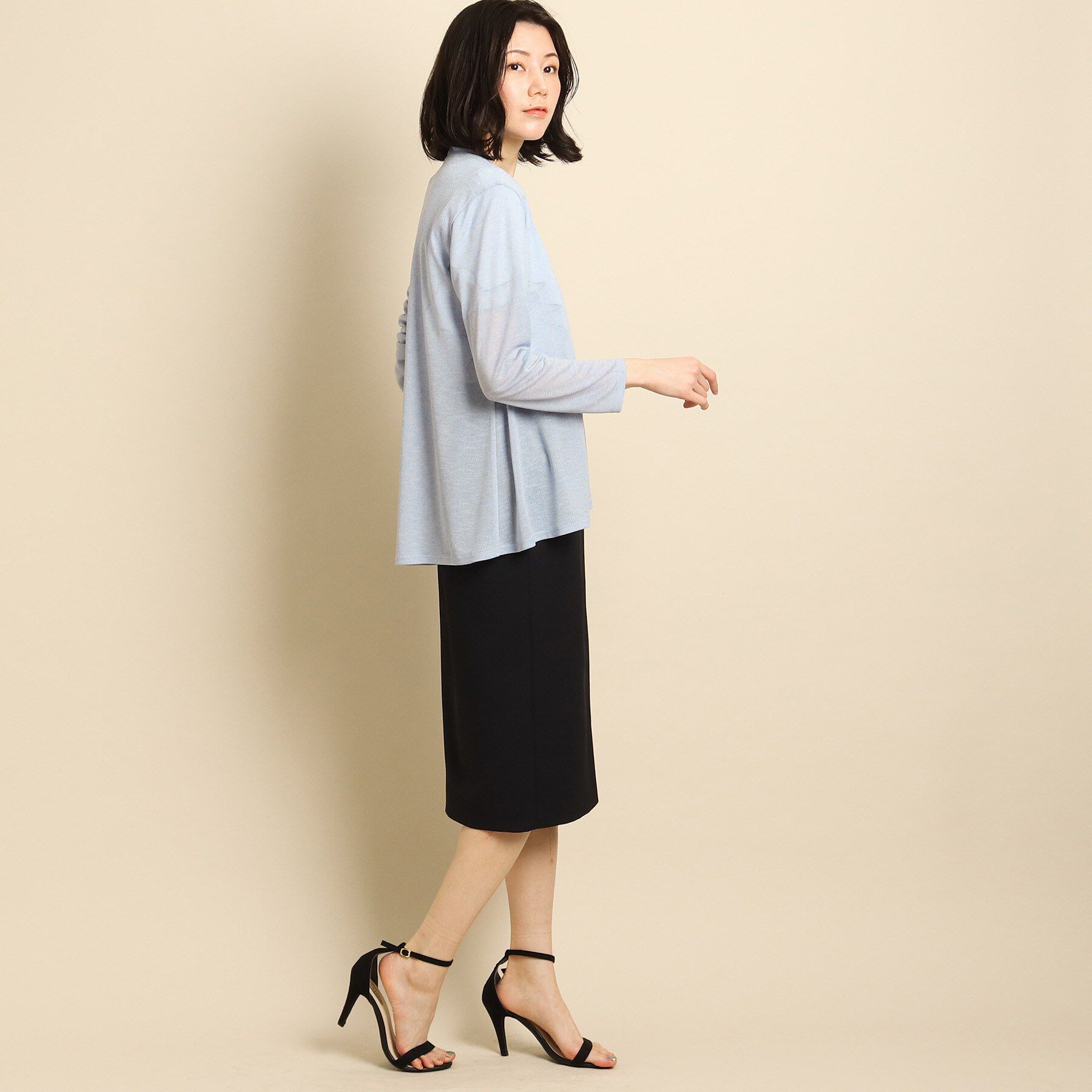 COUP DE CHANCE「【日本製/洗える】着流しジャージカーディガン」|カーディガン|