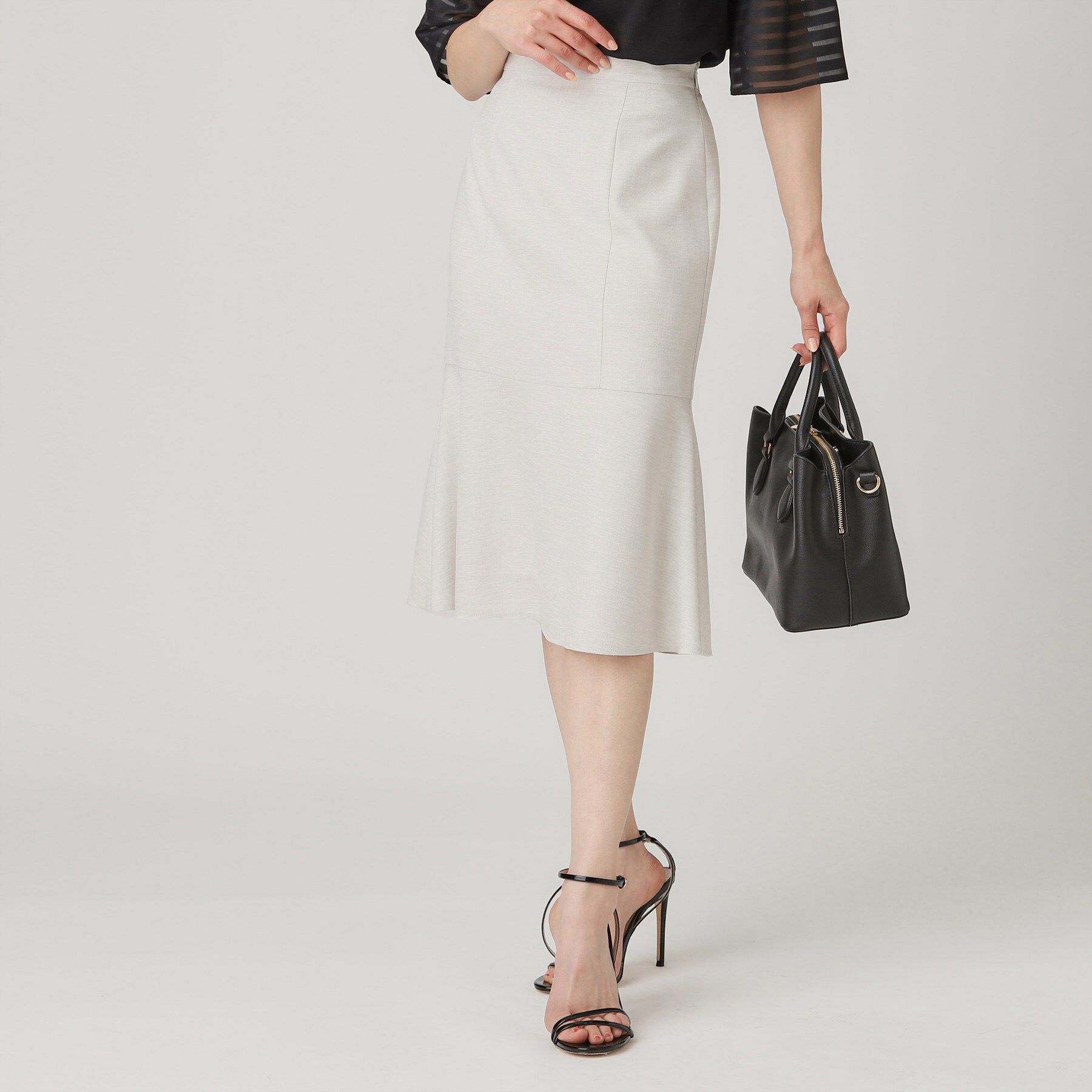 COUP DE CHANCE「【洗える／日本製】マーメイド風スカート」|スカート|ライトグレー(411