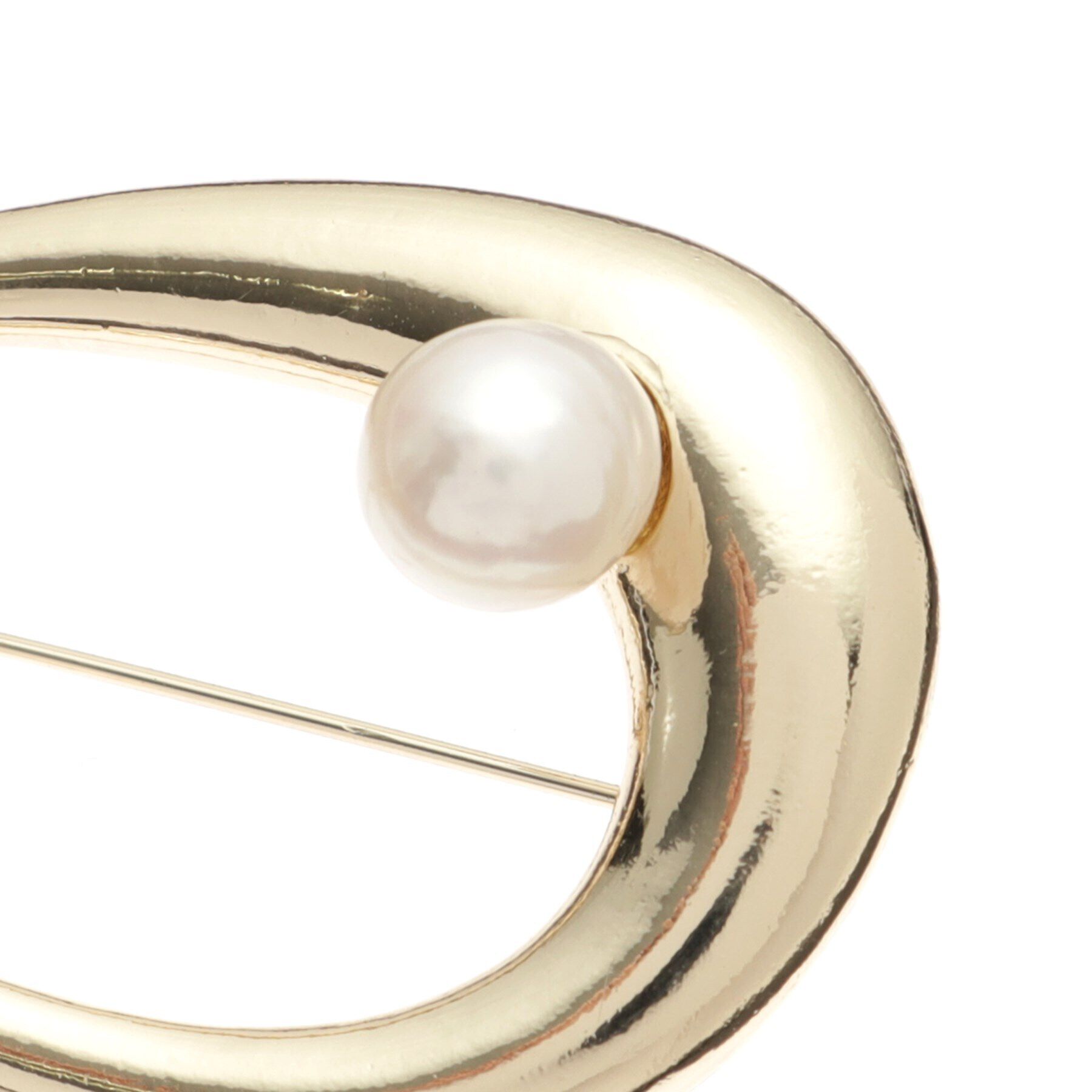 Reflect「オーバル淡水パールブローチ」|ブローチ・コサージュ|