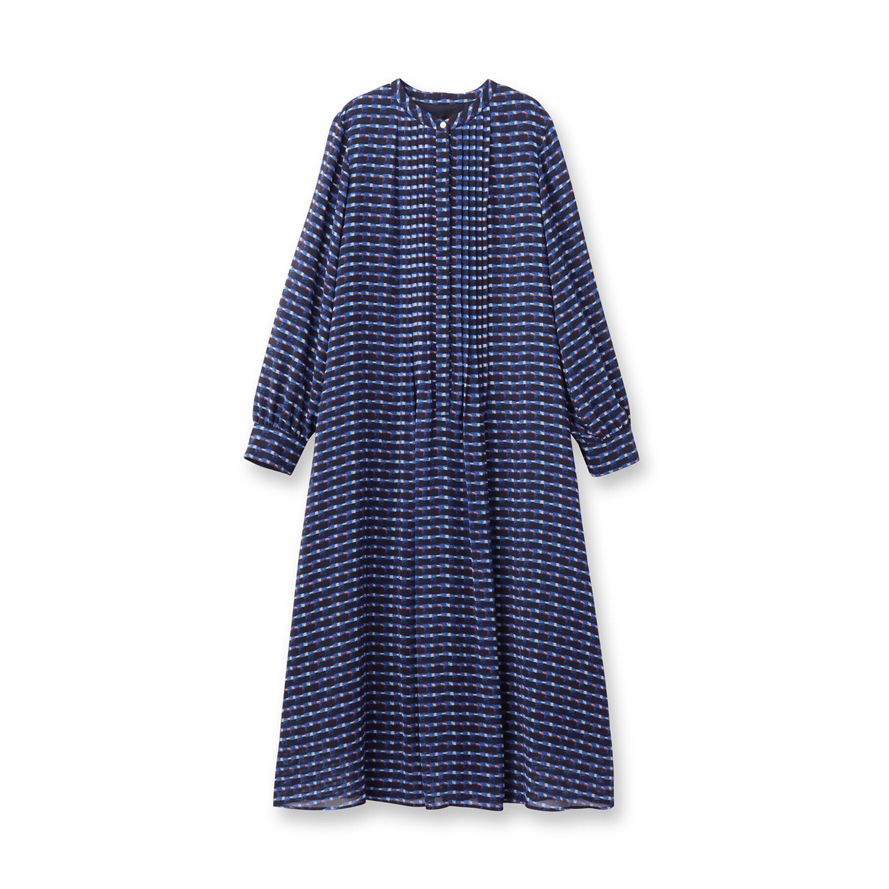 Reflect「【マシンウォッシュ可】チェック柄プリントワンピース」|ワンピース|