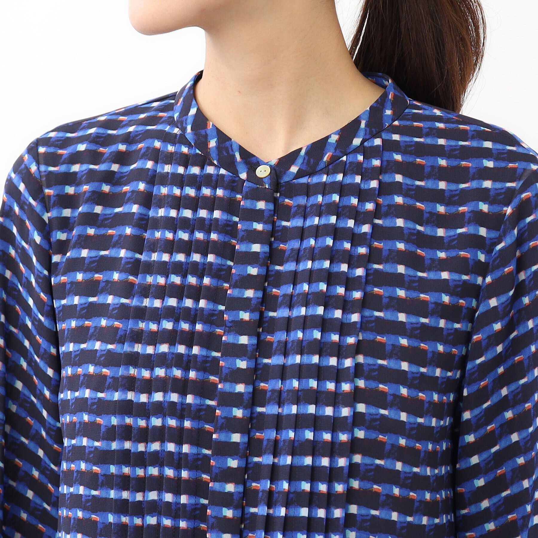 Reflect「【マシンウォッシュ可】チェック柄プリントワンピース」|ワンピース|