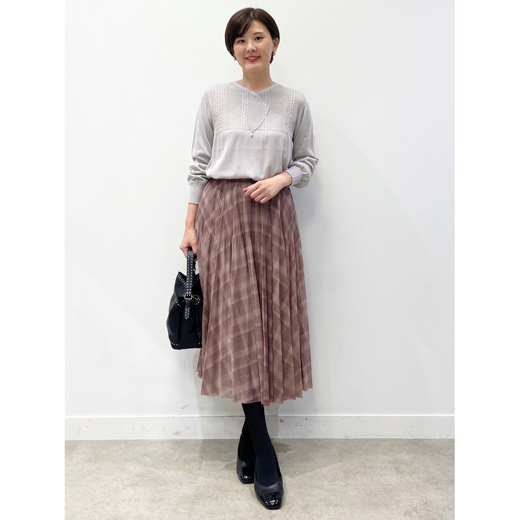 Reflect「エアリーチュール&times;チェックプリーツスカート」|スカート|