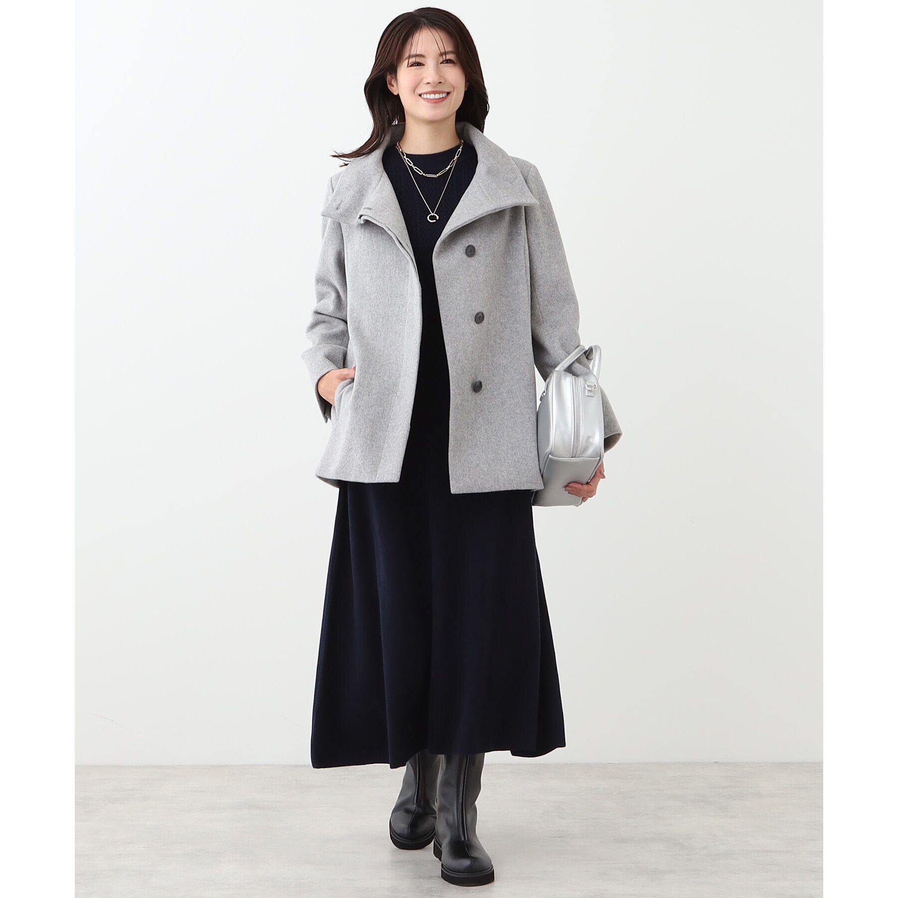 Reflect「【定番人気】スタンドカラーミドルコート」|その他|