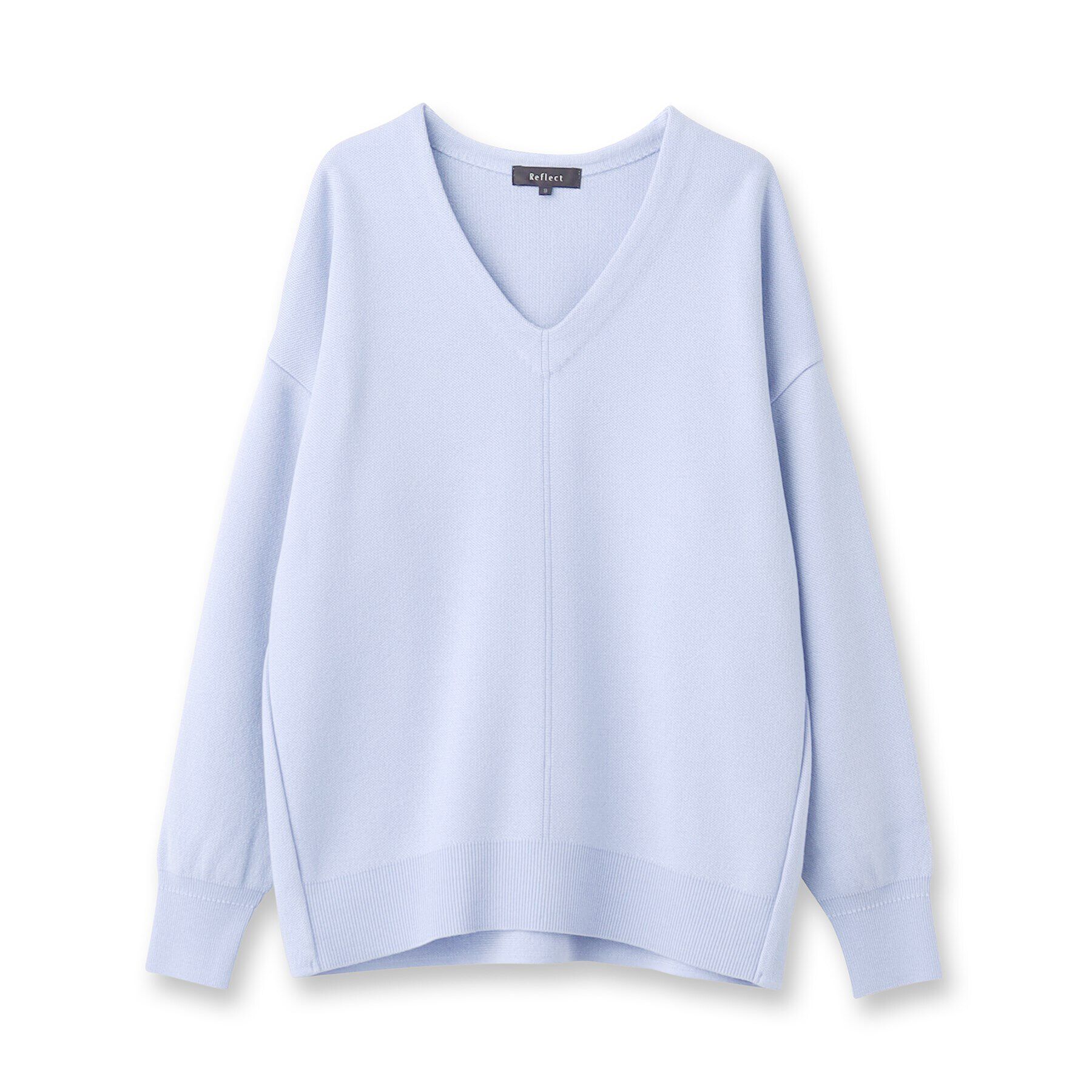 Reflect「【SALE／洗える】V開きオフボディニット」|ニット・セーター|