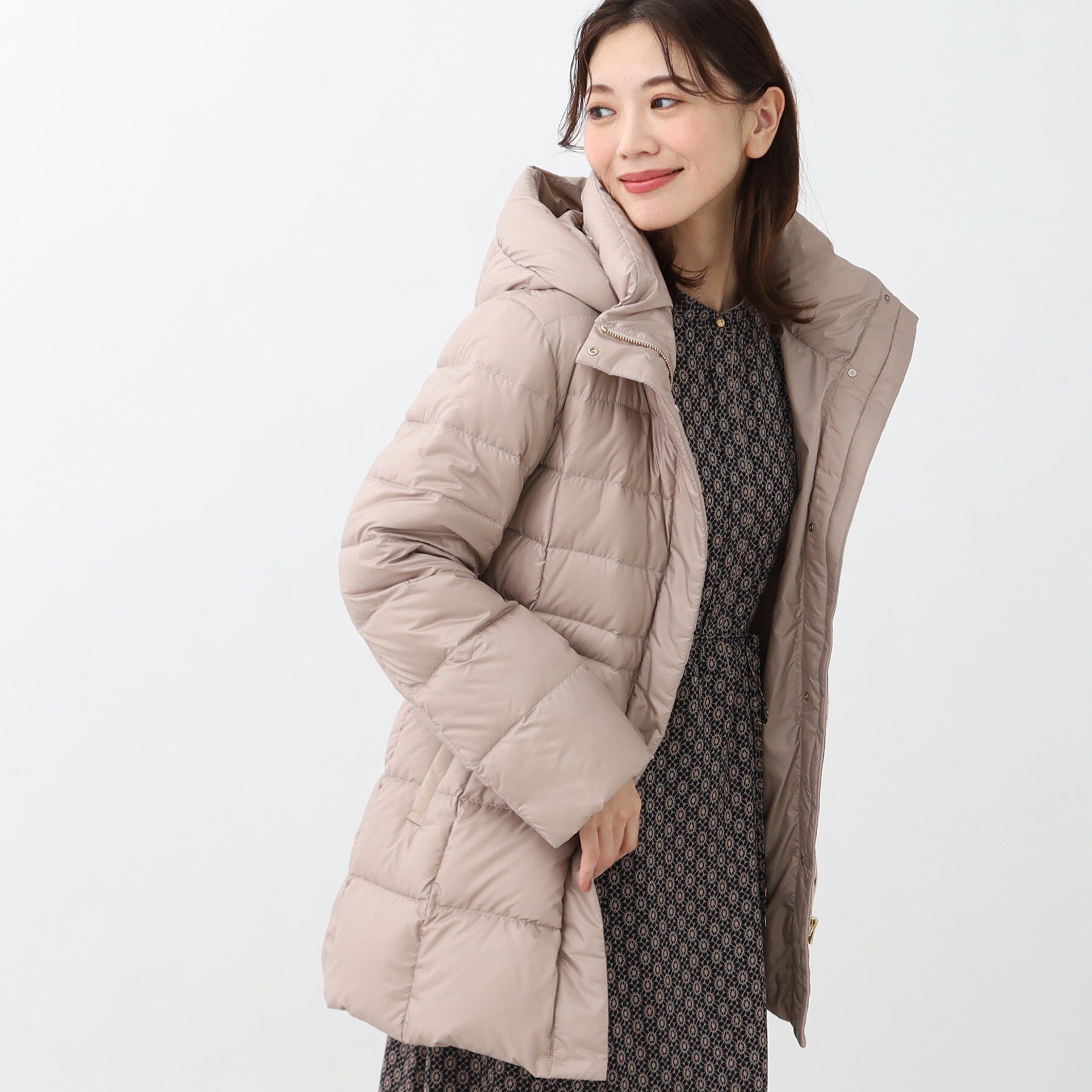 Reflect「【撥水】ベーシックダウンコート」|ダウン|ピンクベージュ(05