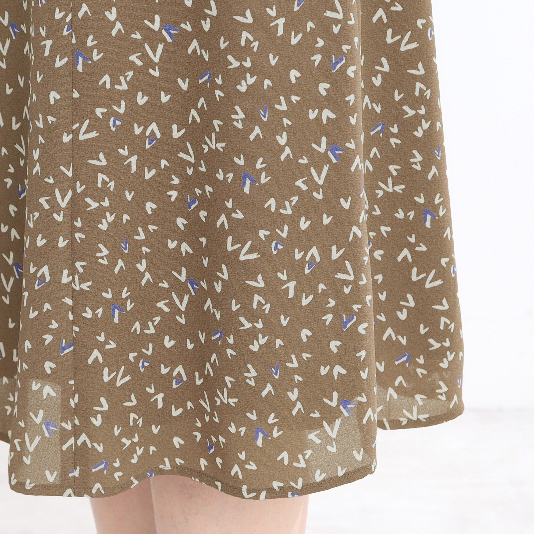 Reflect「【マシンウォッシュ可／セットアップ可】Aラインプリントスカート」|スカート|