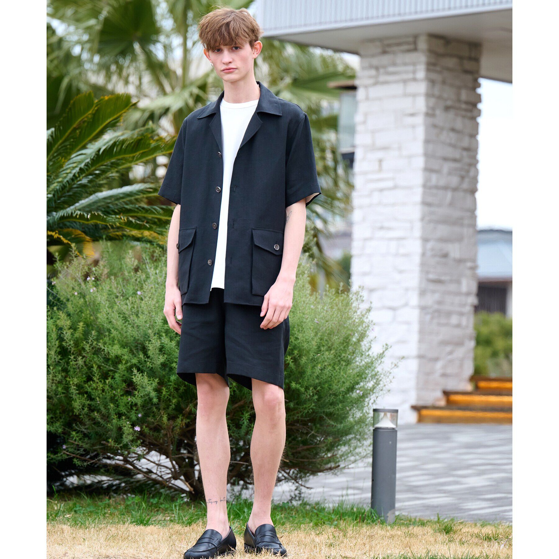 DRESSTERIOR「【Safari5月号掲載】【セットアップ可】オープンカラープエルトリコシャツ」|シャツ・ブラウス|