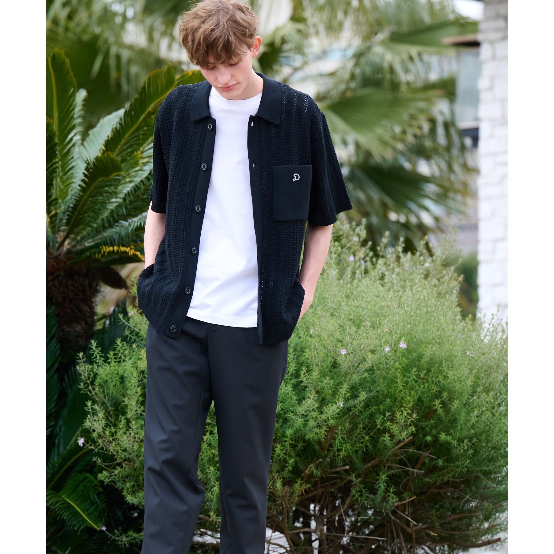 DRESSTERIOR「【Safari5月号掲載】オーガニックコットン キューバニットシャツ」|ニット・セーター|