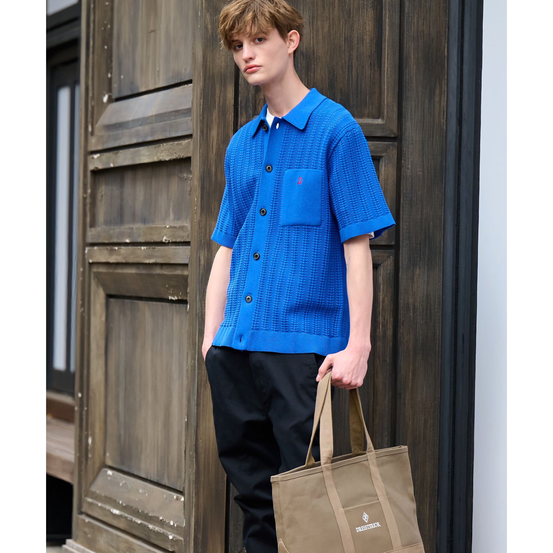 DRESSTERIOR「【Safari5月号掲載】オーガニックコットン キューバニットシャツ」|ニット・セーター|