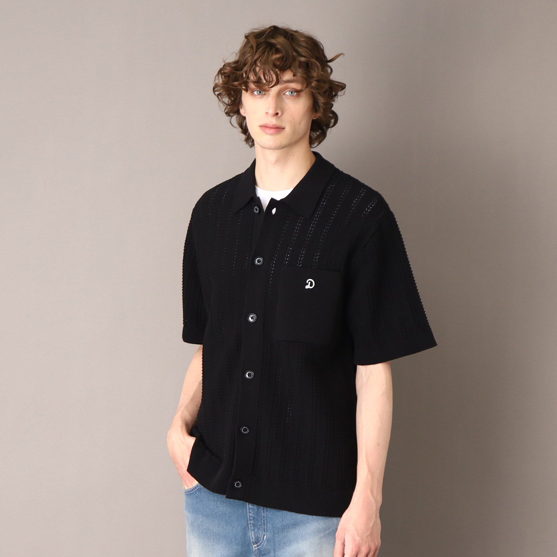 DRESSTERIOR「【Safari5月号掲載】オーガニックコットン キューバニットシャツ」|ニット・セーター|