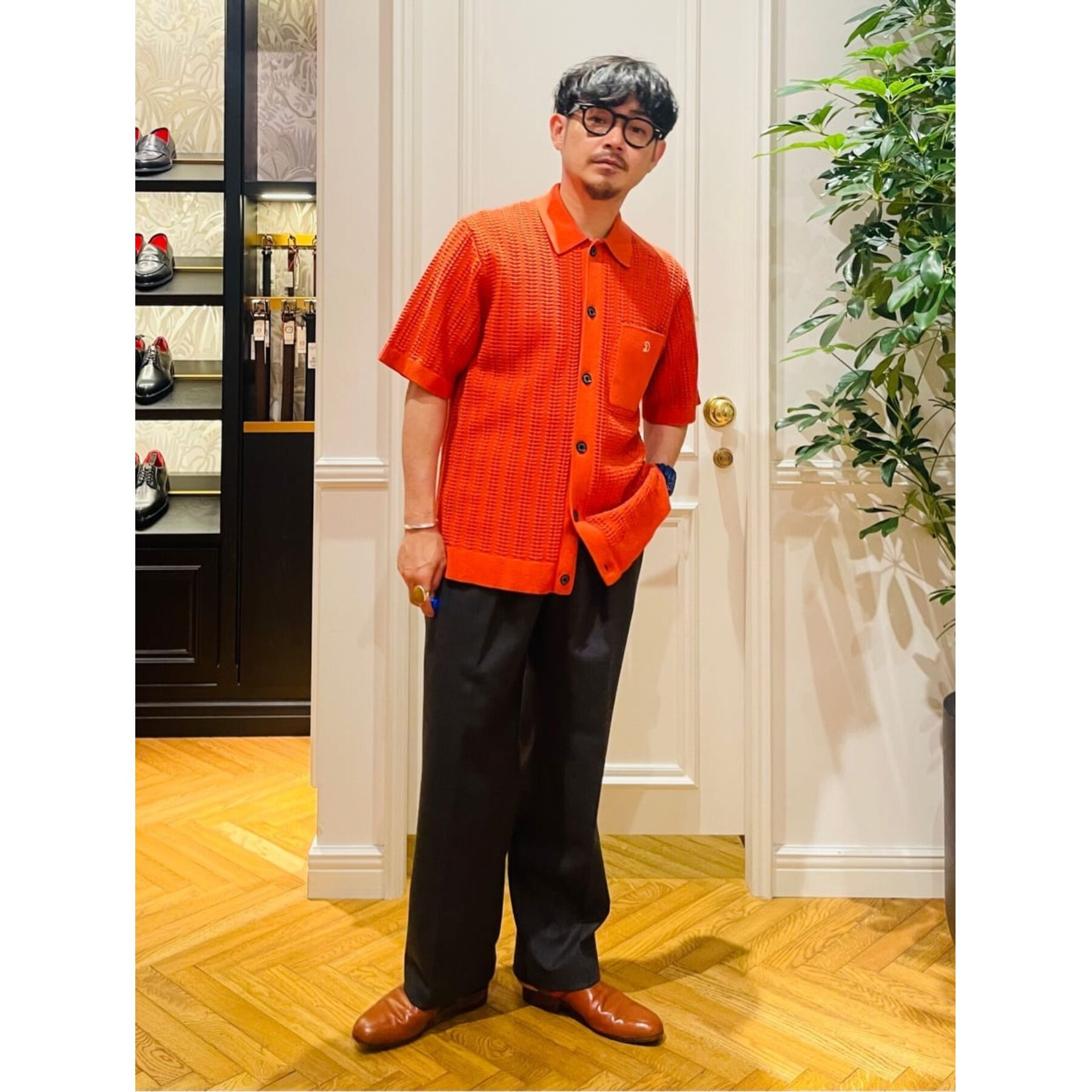 DRESSTERIOR「【Safari5月号掲載】オーガニックコットン キューバニットシャツ」|ニット・セーター|