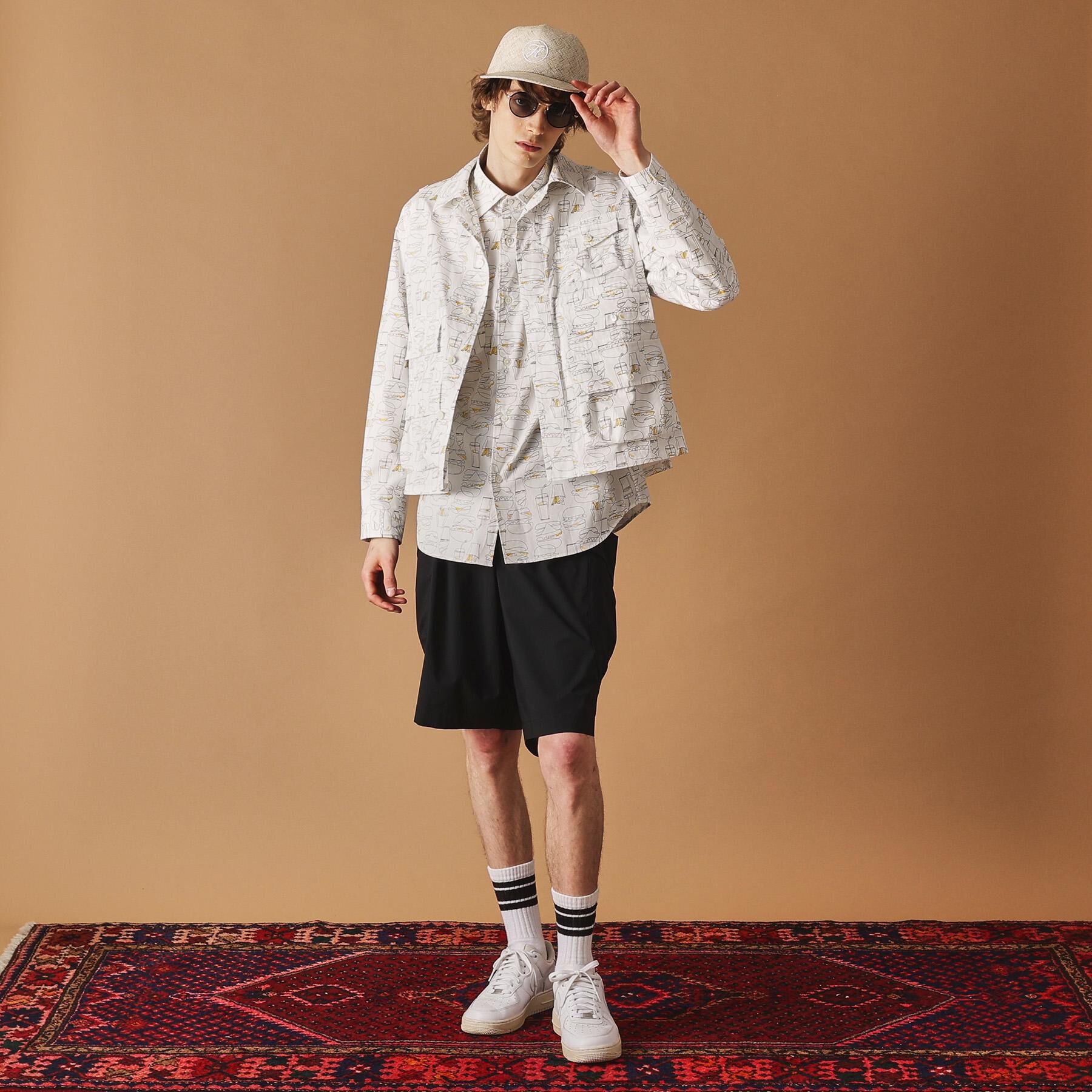 40CARATS&525「ハンバーガープリント シャツ」|シャツ・ブラウス|