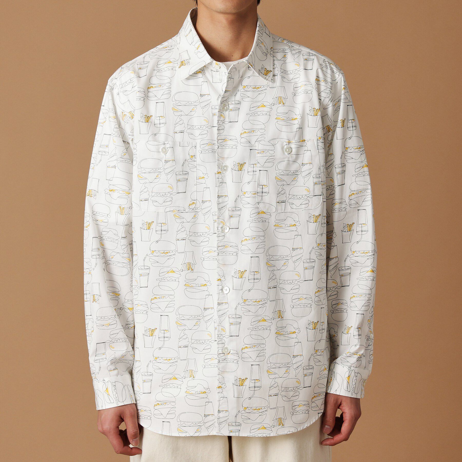 40CARATS&525「ハンバーガープリント シャツ」|シャツ・ブラウス|