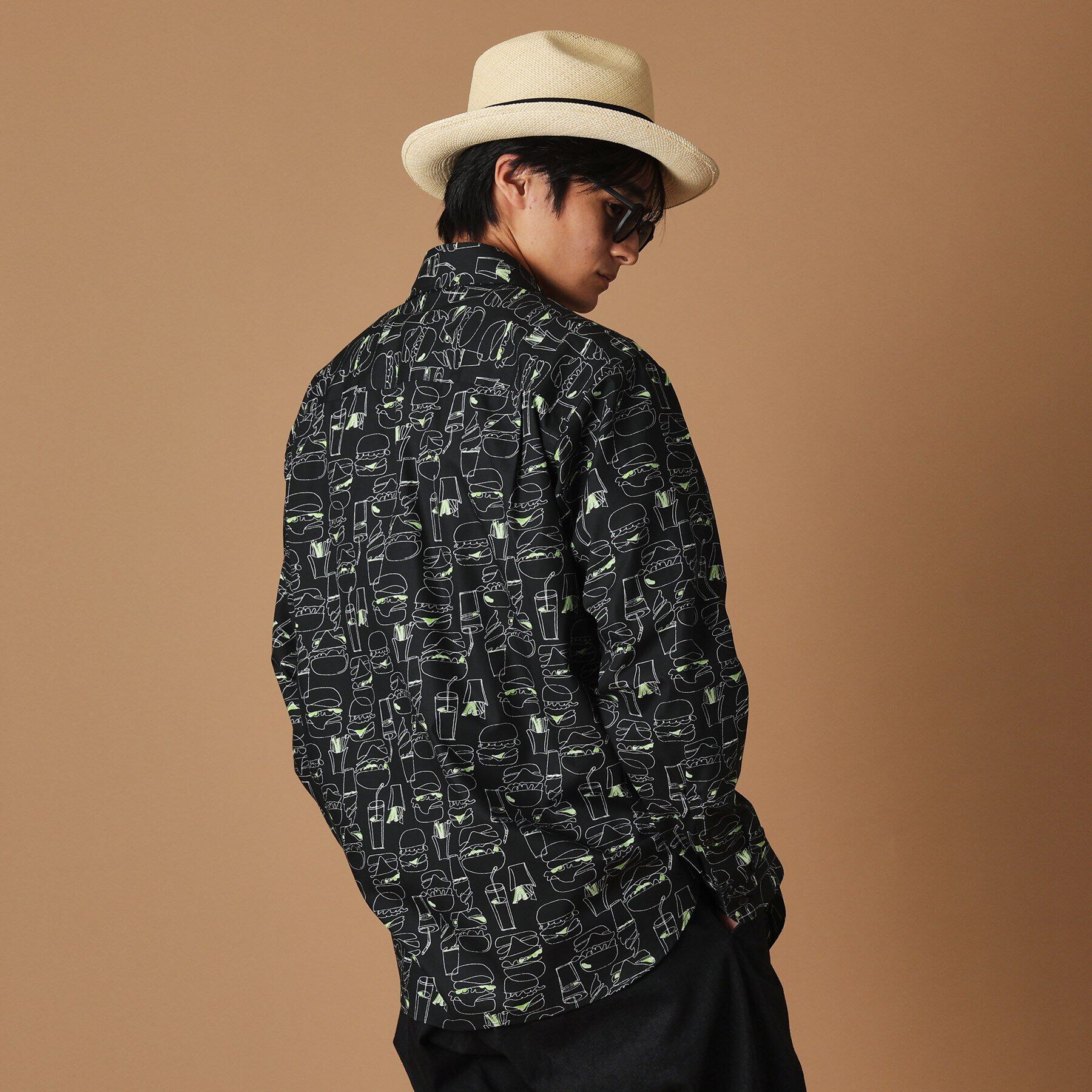 40CARATS&525「ハンバーガープリント シャツ」|シャツ・ブラウス|