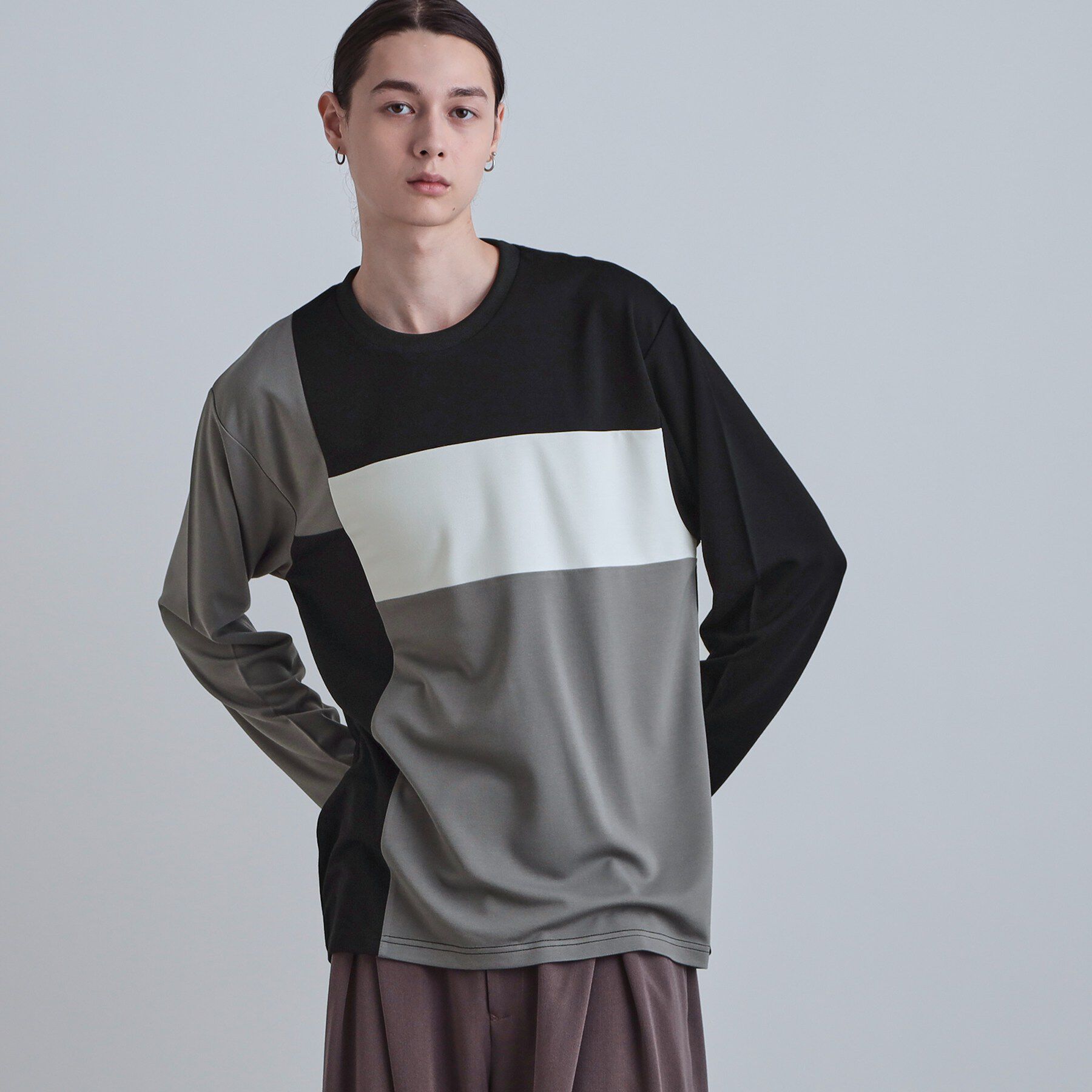 tk.TAKEO KIKUCHI「スクエア切り替えカットソー」|Tシャツ・カットソー|