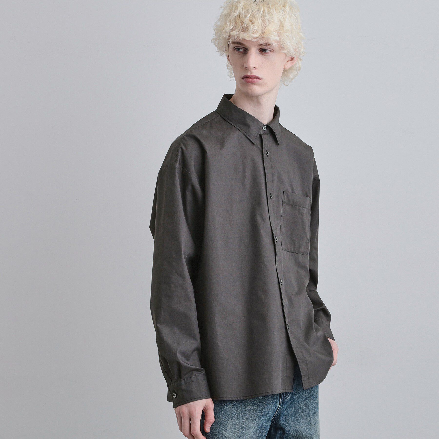 tk.TAKEO KIKUCHI「アソートブロードシャツ」|シャツ・ブラウス|チャコールグレー(0