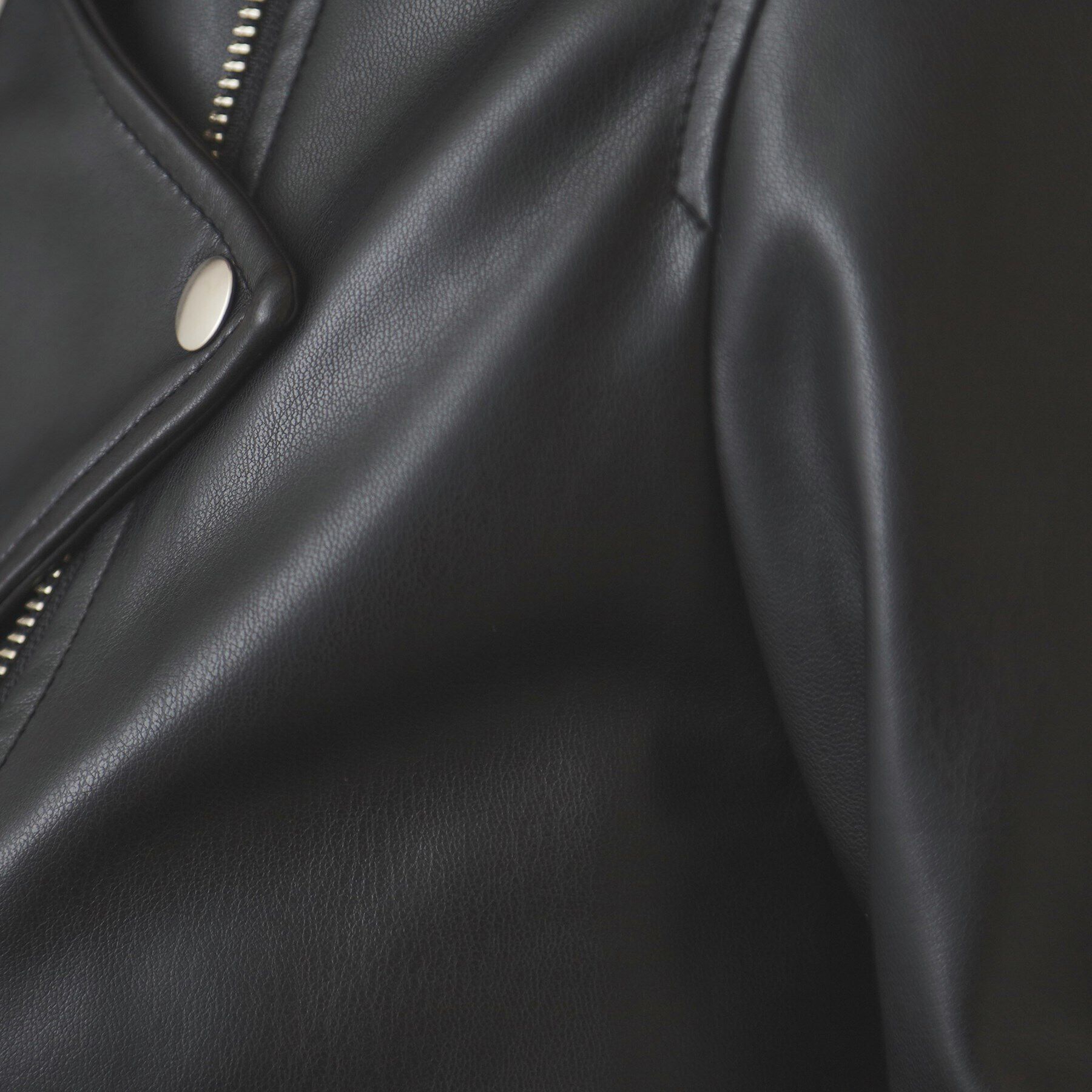 OPAQUE.CLIP「シンセティックレザーライダースジャケット【洗える】」|ライダースジャケット|