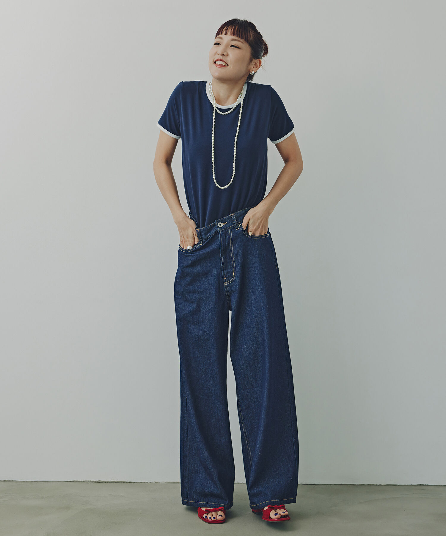  「ライトオンスワイドデニムパンツ」|その他|