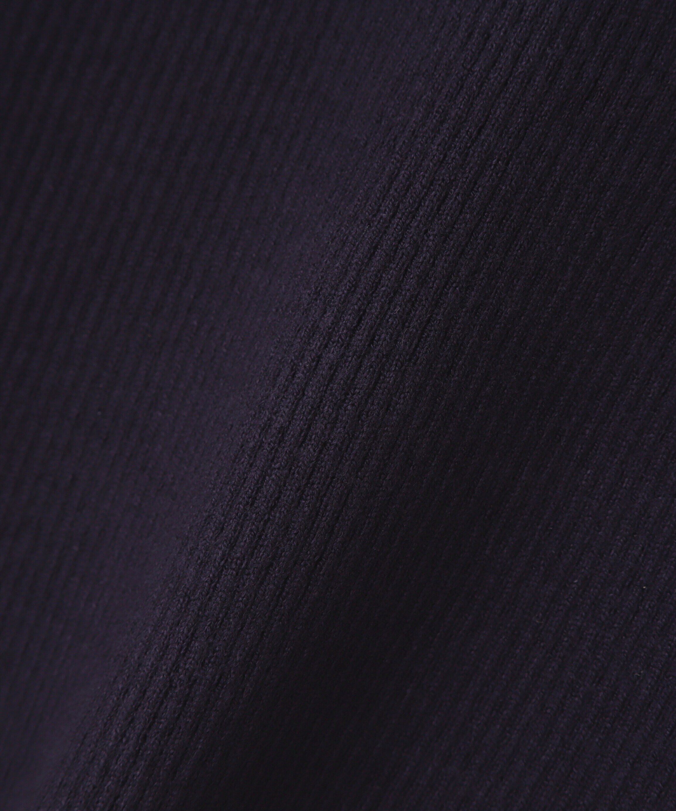  「エンブレムバイカラーリブニット」|ニット・セーター|