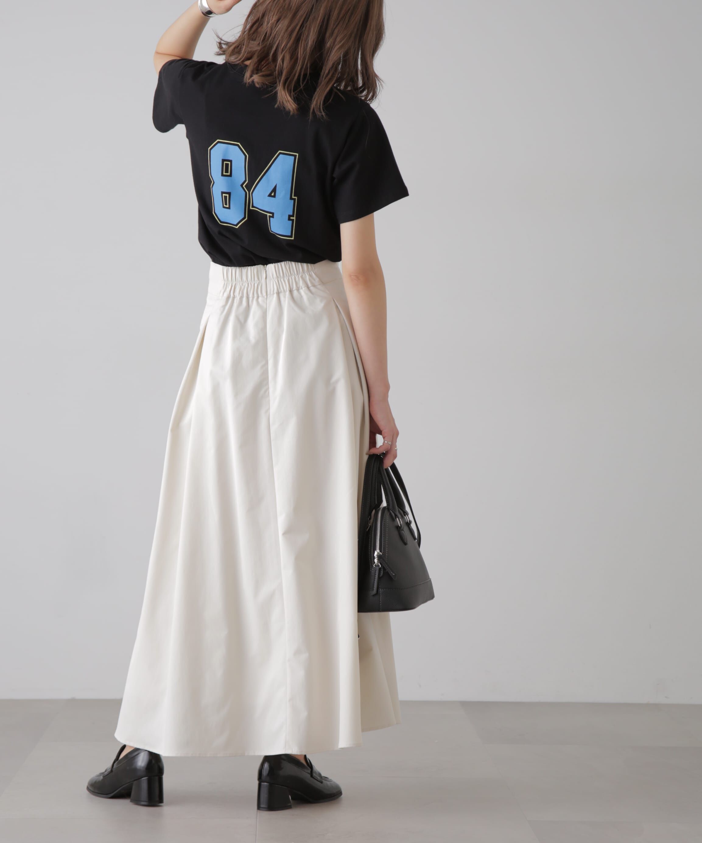  「カレッジロゴナンバープリントTシャツ」|Tシャツ・カットソー|