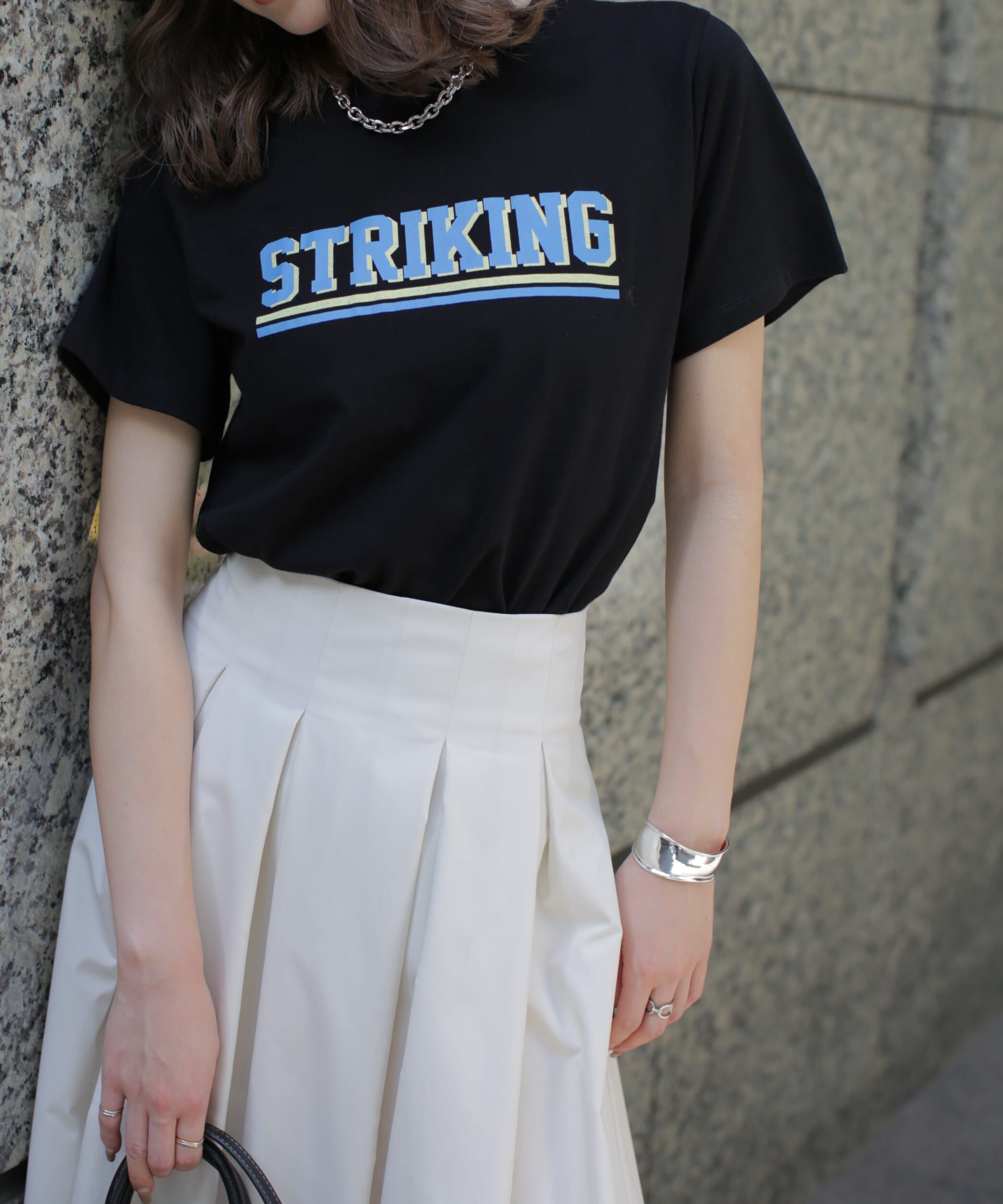  「カレッジロゴナンバープリントTシャツ」|Tシャツ・カットソー|