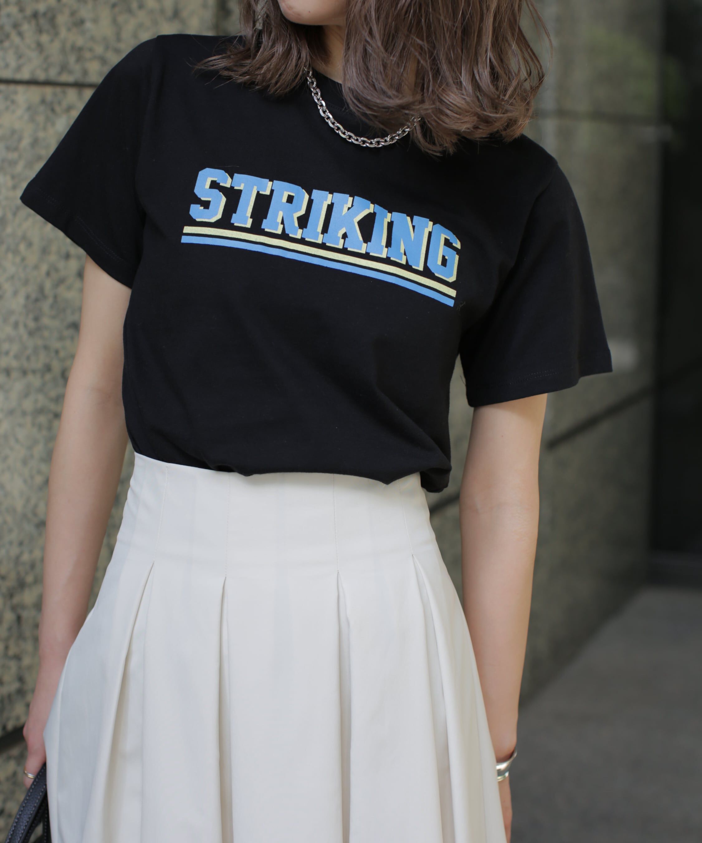  「カレッジロゴナンバープリントTシャツ」|Tシャツ・カットソー|