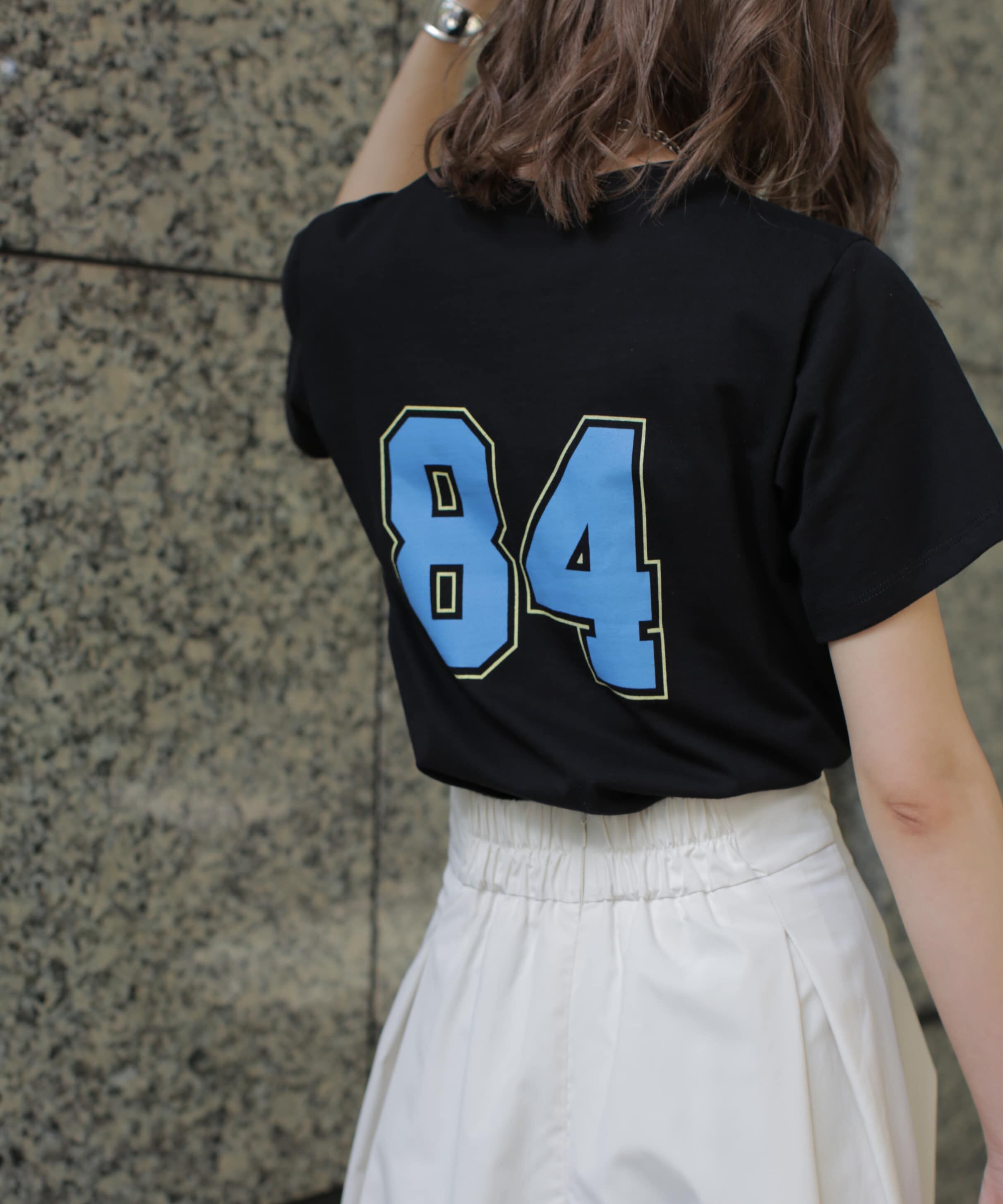  「カレッジロゴナンバープリントTシャツ」|Tシャツ・カットソー|