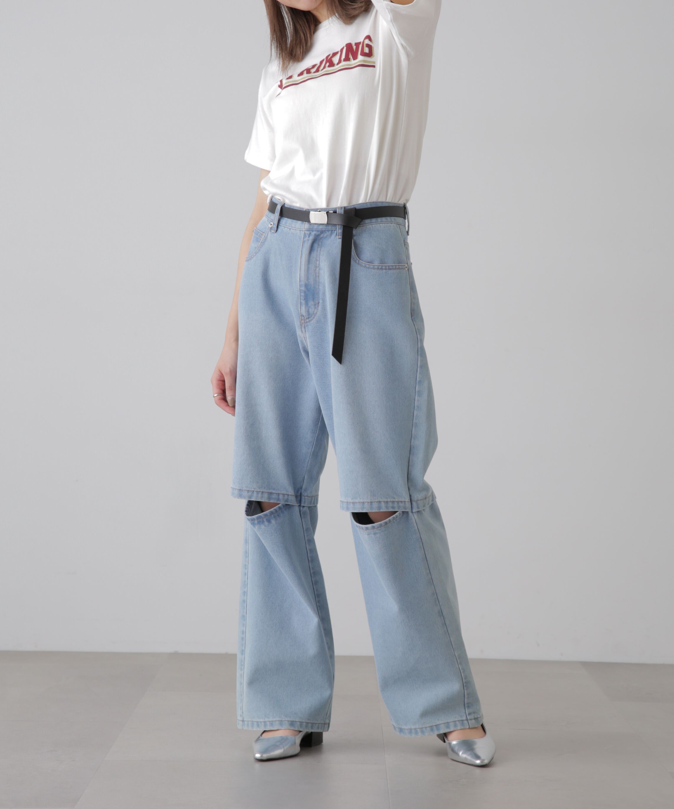  「カレッジロゴナンバープリントTシャツ」|Tシャツ・カットソー|