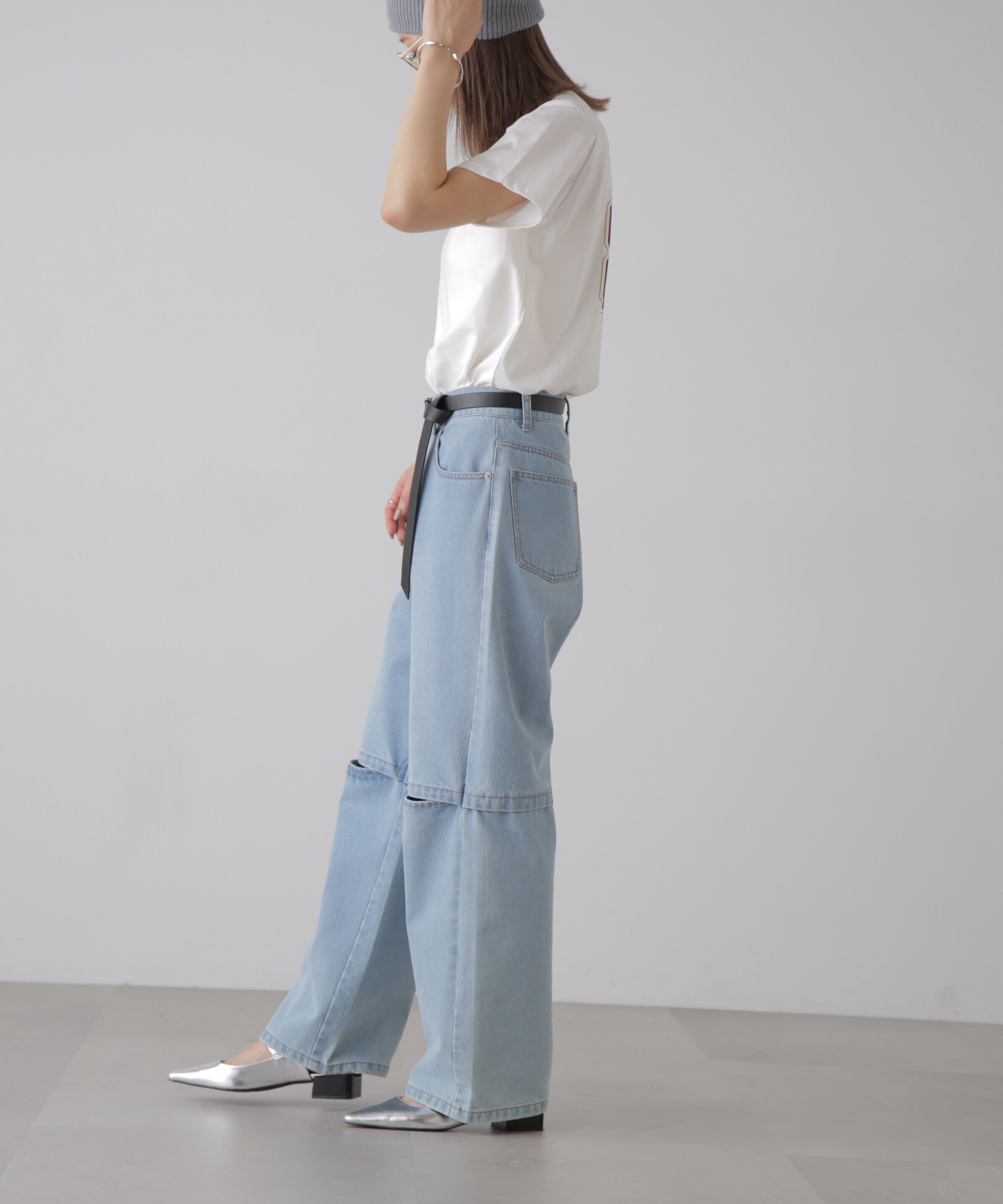  「カレッジロゴナンバープリントTシャツ」|Tシャツ・カットソー|